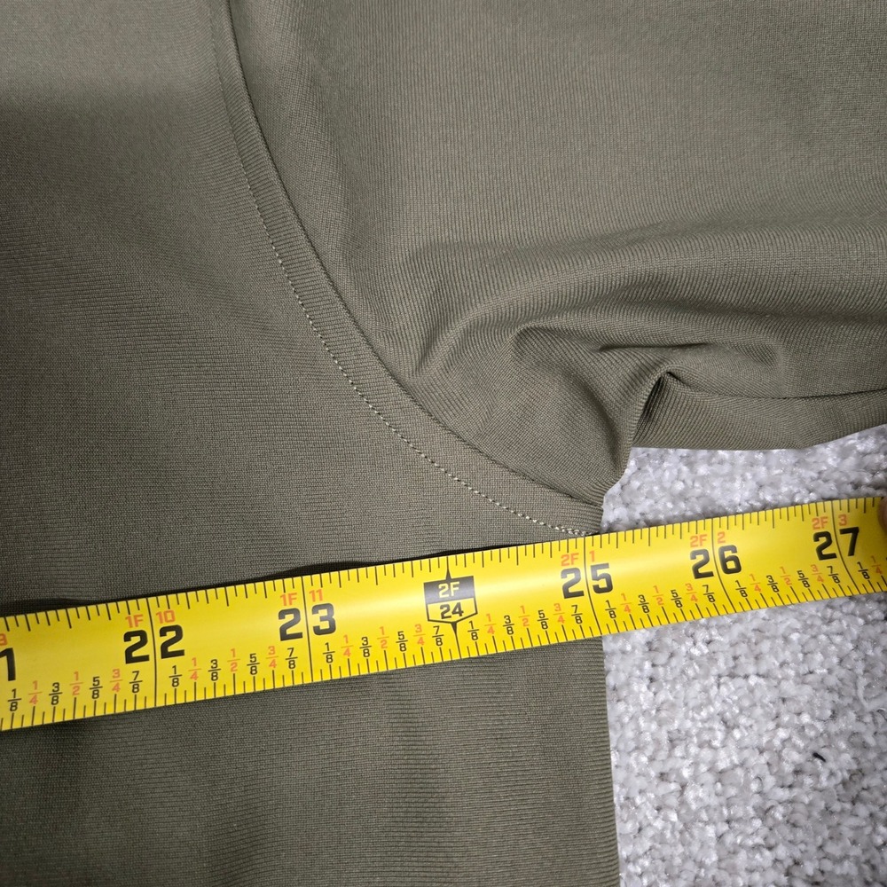 Fabletics Full Zip Bomber Jacket Olive Green Pock… - image 4